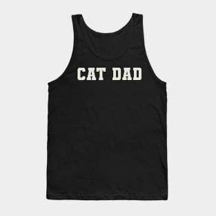 Cat Dad Word Tank Top